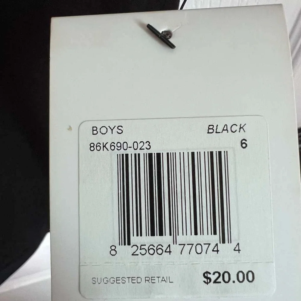 Nike Boys Dri-FIT‎ Black Graphic Swoosh T-Shirt Size 6 86K690-023 NWT